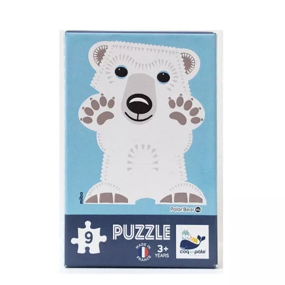 Puzzle enfant 9 pièces Ours Polaire