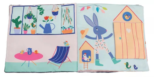 Livre d'éveil multiactvité "DU POTAGER A L'ASSIETTE"