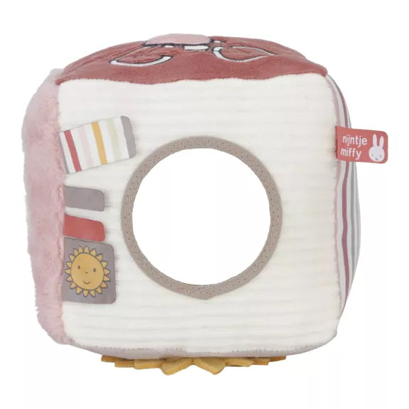 Duo de cubes d'éveil gris et rose