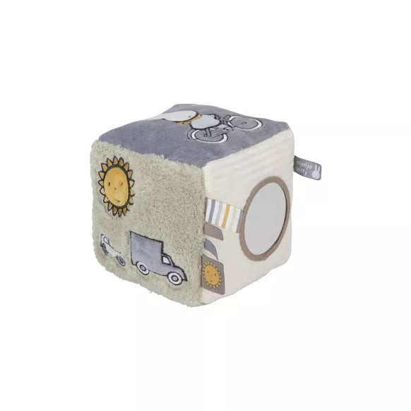 Lot : Cube d'éveil gris + jouet sensoriel