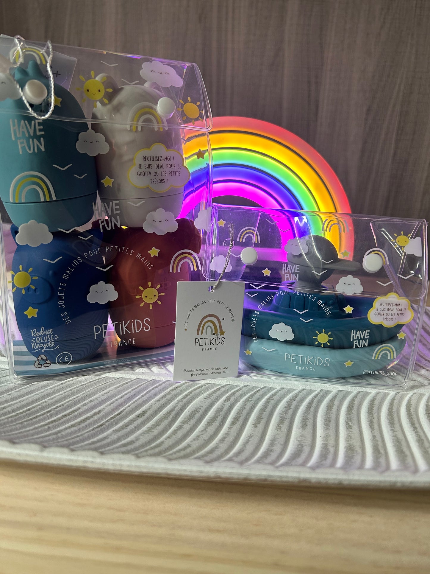 Lot : Jouets pour le bain - Bleu
