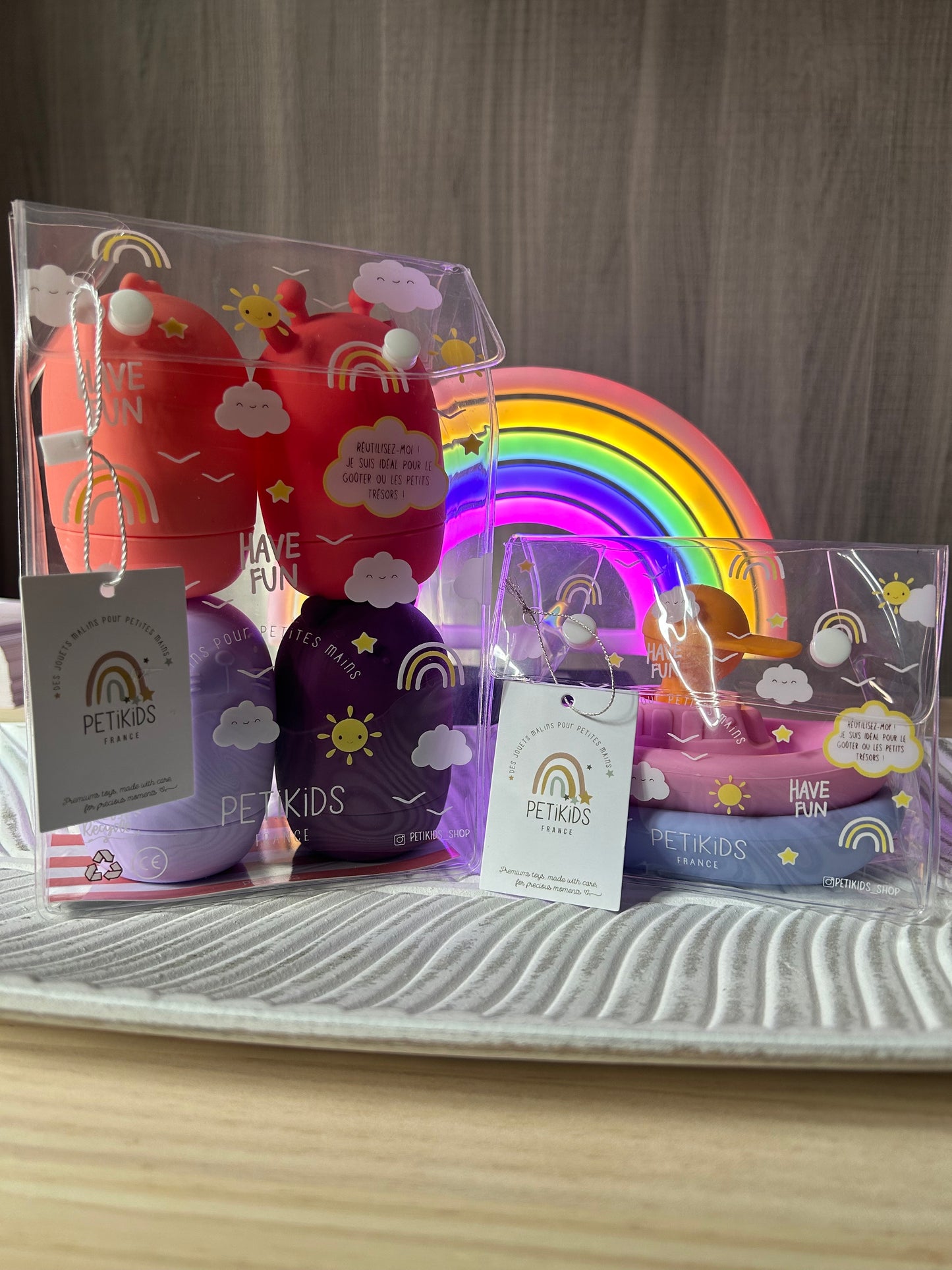 Lot : Jouets pour le bain - Rose