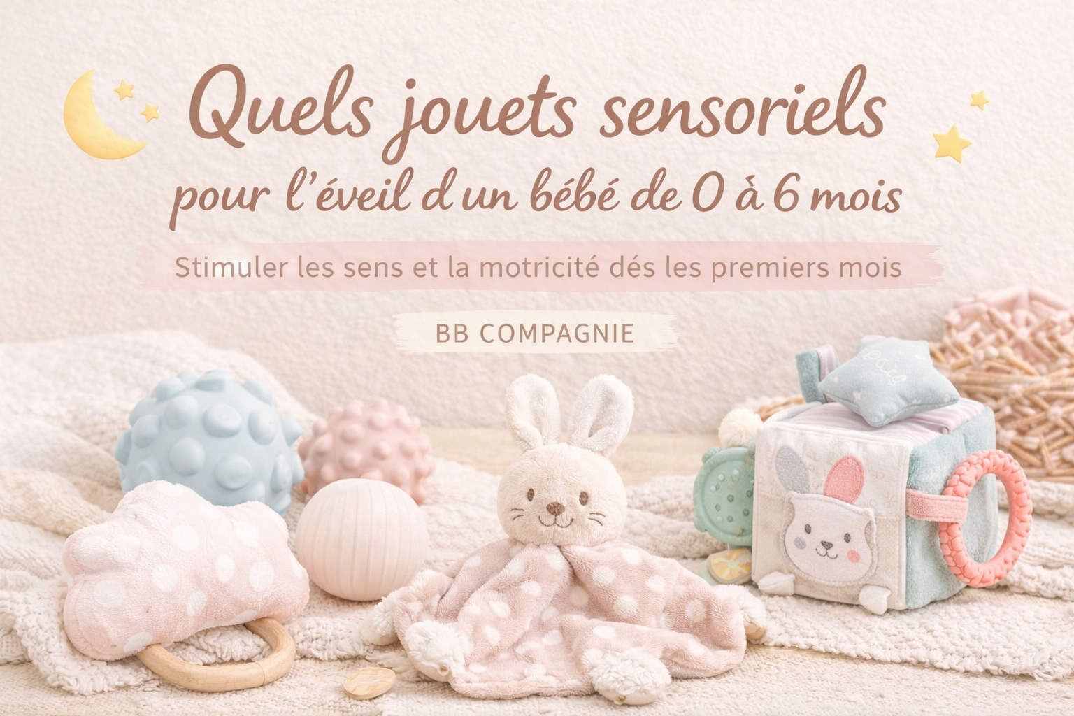 🎈 Quels jouets sensoriels pour l’éveil d’un bébé de 0 à 6 mois ?