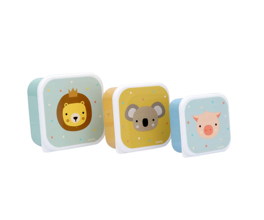 3 Boîtes Déjeuner Animal Friends
