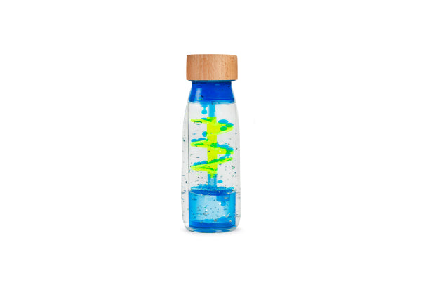 Bouteille sensorielle - Spirale Bleue