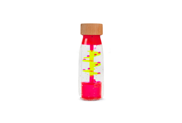 Bouteille sensorielle - Spirale rose