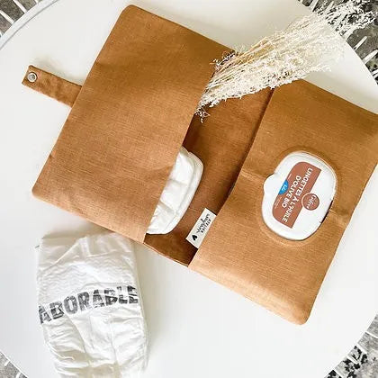 Range couches en gaze - caramel