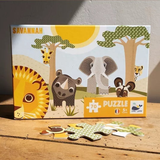 Puzzle enfant 70 pièces Savannah
