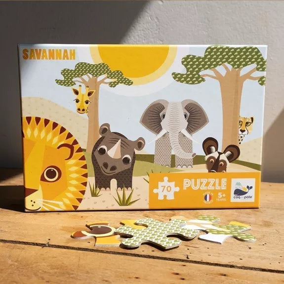 Puzzle enfant 70 pièces Savannah