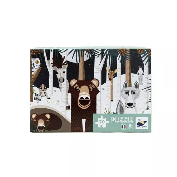 Puzzle enfant 70 pièces Winter Wildlife