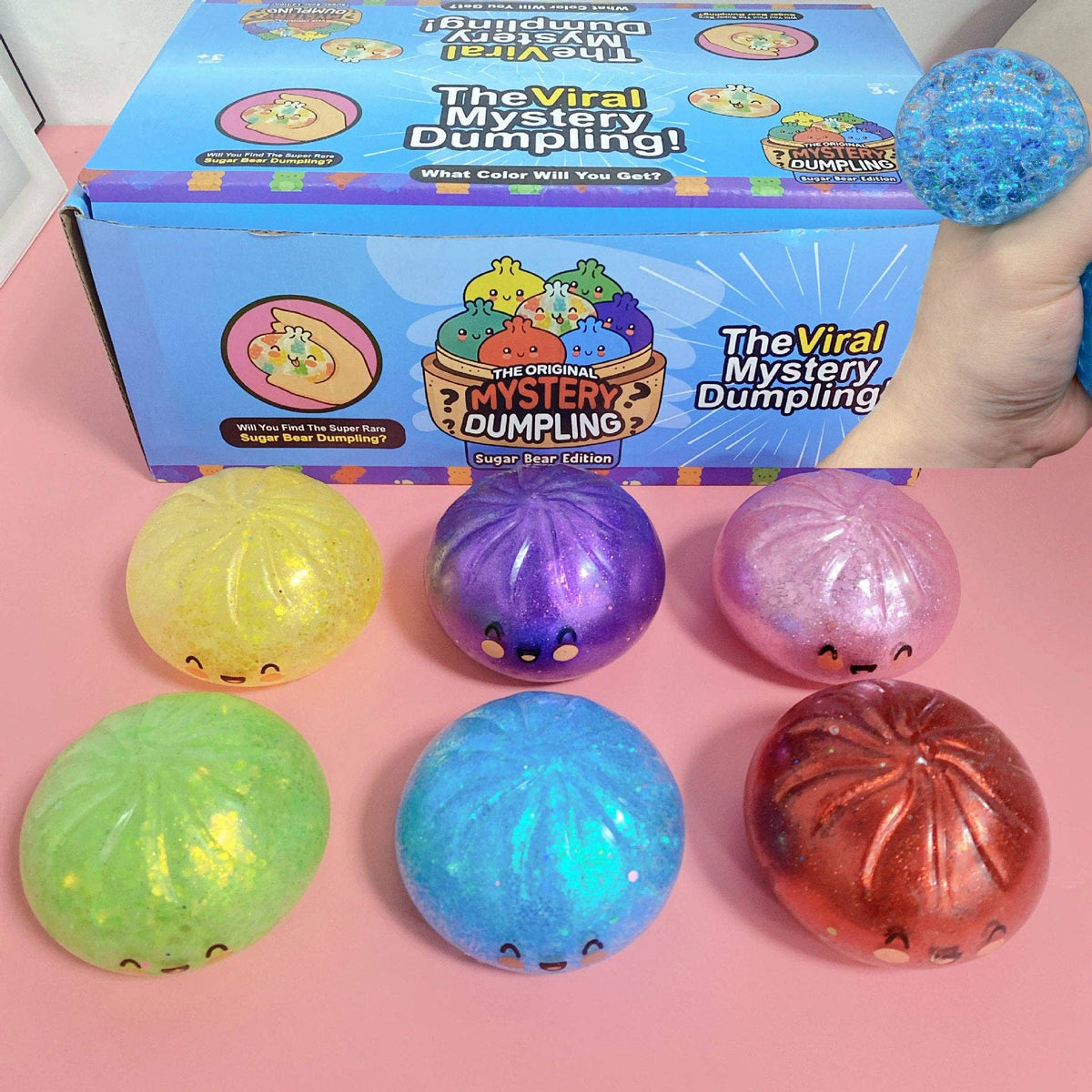 Lot de 12 jouets sensoriels squishy anti-stress en forme de raviolis