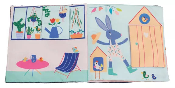 Livre d'éveil multiactvité "DU POTAGER A L'ASSIETTE"