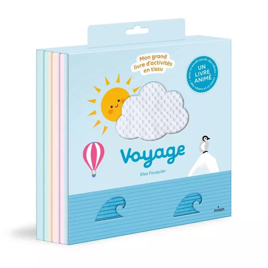 Livre tissu - Voyage - Mon grand livre d'activités