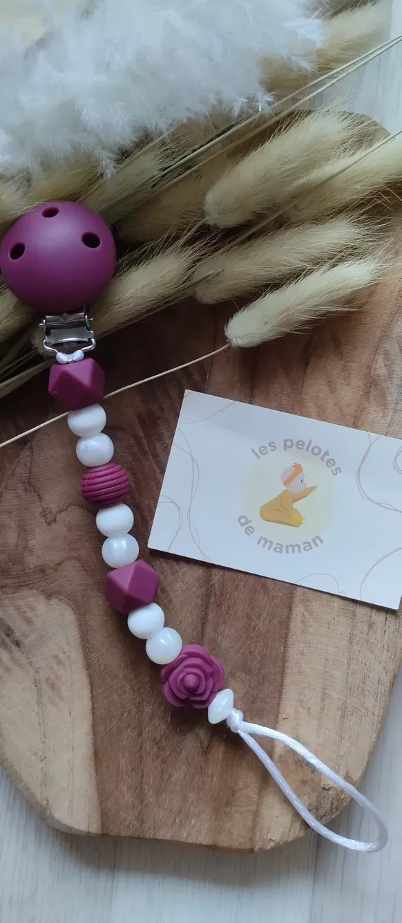 Attache tétine - Violet