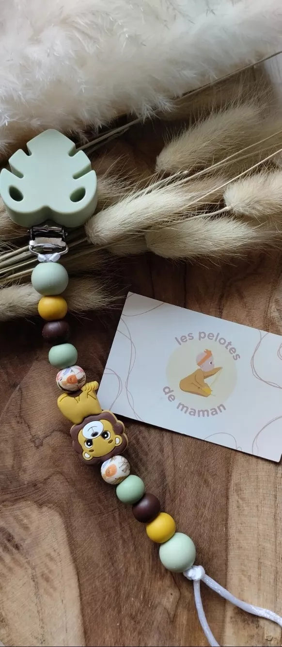 Attache tétine - Lion