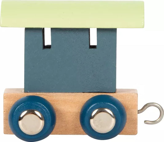 Train aux lettres Polar Wagon bouleau & bleu ardoise