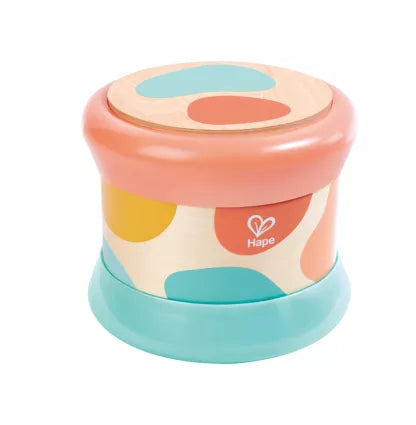 Tambour de bébé turquoise - Jouet d'éveil