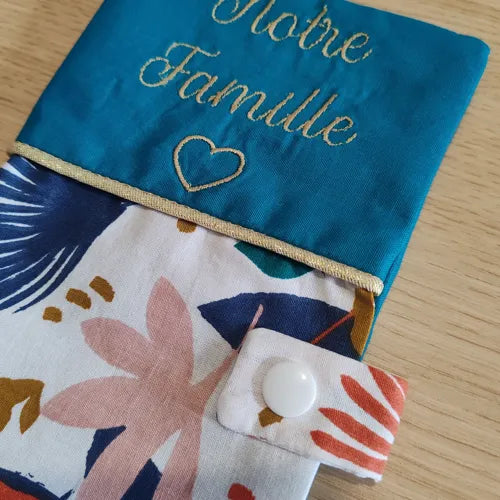 Protège livret de famille - Bleu