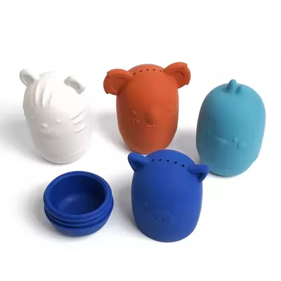 Jouets de bain - Les animaux rigolos - silicone
