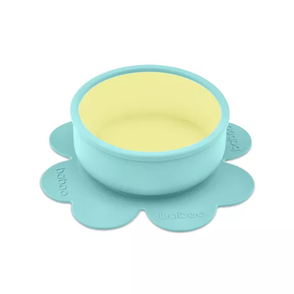 Lot : Bol ventouse + Cuillère Bleu