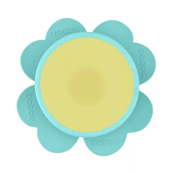 Bol en silicone avec base à ventouse - Menthe