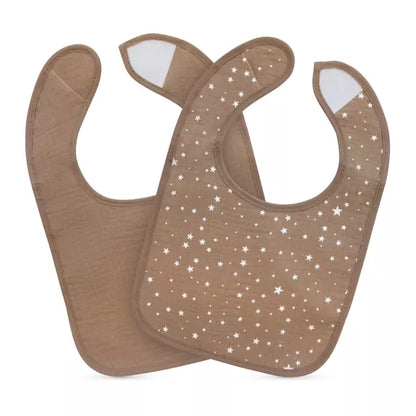 Lot : 2 Bavoirs en mousseline + Bec Verseur