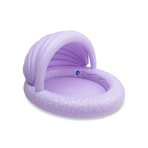 Piscine violette - 100 cm avec parasol