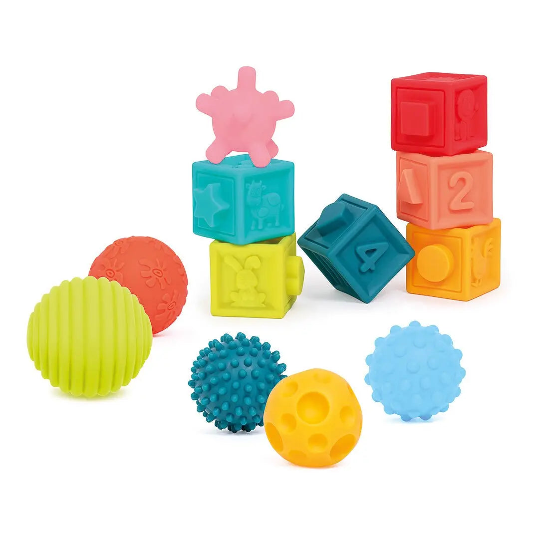 Coffret 6 balles + 6 cubes
