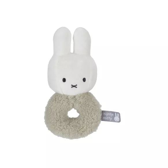 Miffy Hochet anneau en peluche Vert