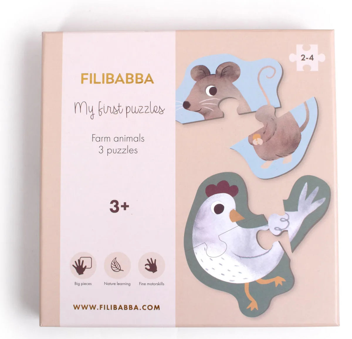 Mes premiers puzzles – Set x3 – Animaux de la ferme