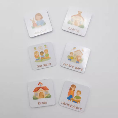 Semainier pour enfants, inspiré Montessori - Monde Marin