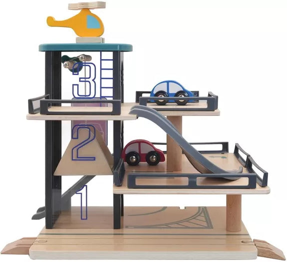 Garage et 3 véhicules bois