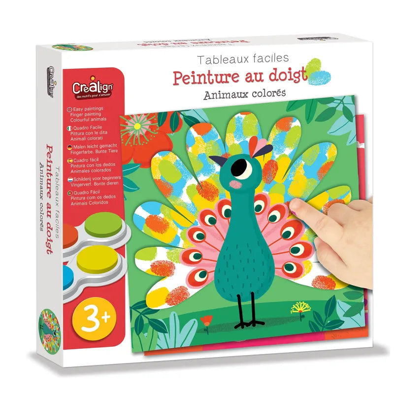 Peinture aux doigts - Animaux colorés