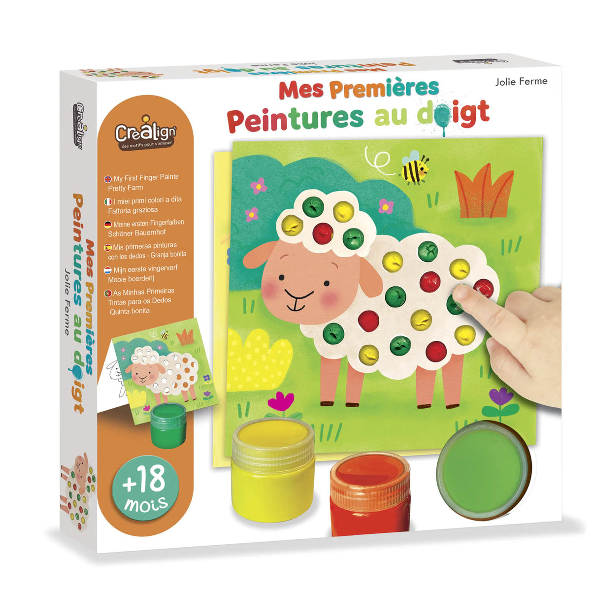 Mes premières peintures aux doigts - Jolie Ferme