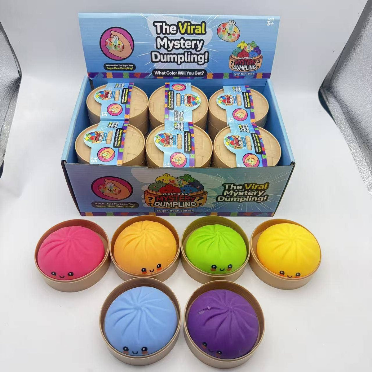 Lot de 12 jouets sensoriels squishy anti-stress en forme de raviolis