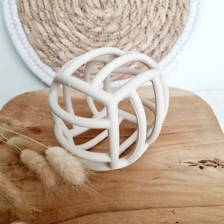 Balle de motricité en silicone - Beige
