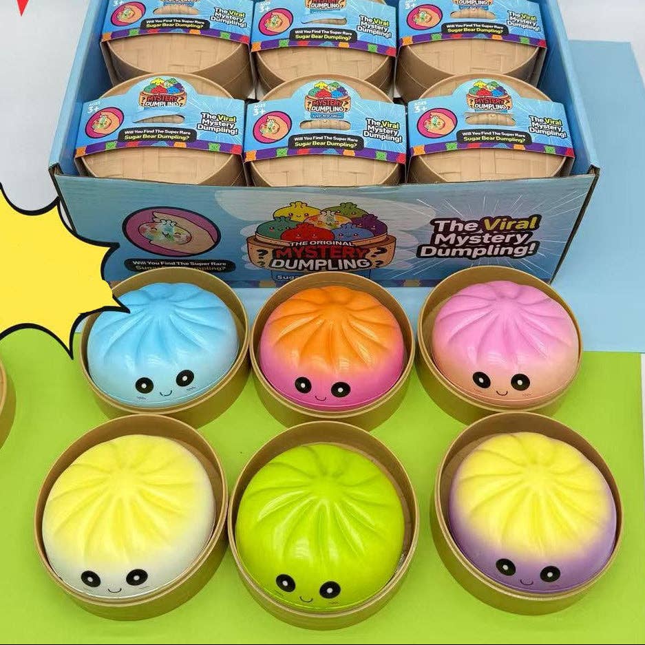 Lot de 12 jouets sensoriels squishy anti-stress en forme de raviolis