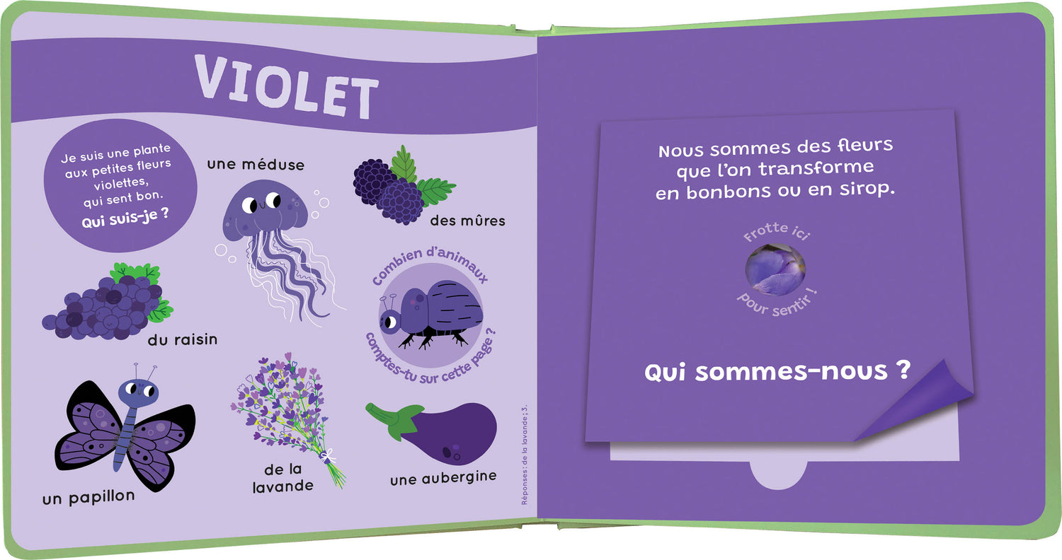 MON LIVRE DES ODEURS ET DES COULEURS - LA NATURE