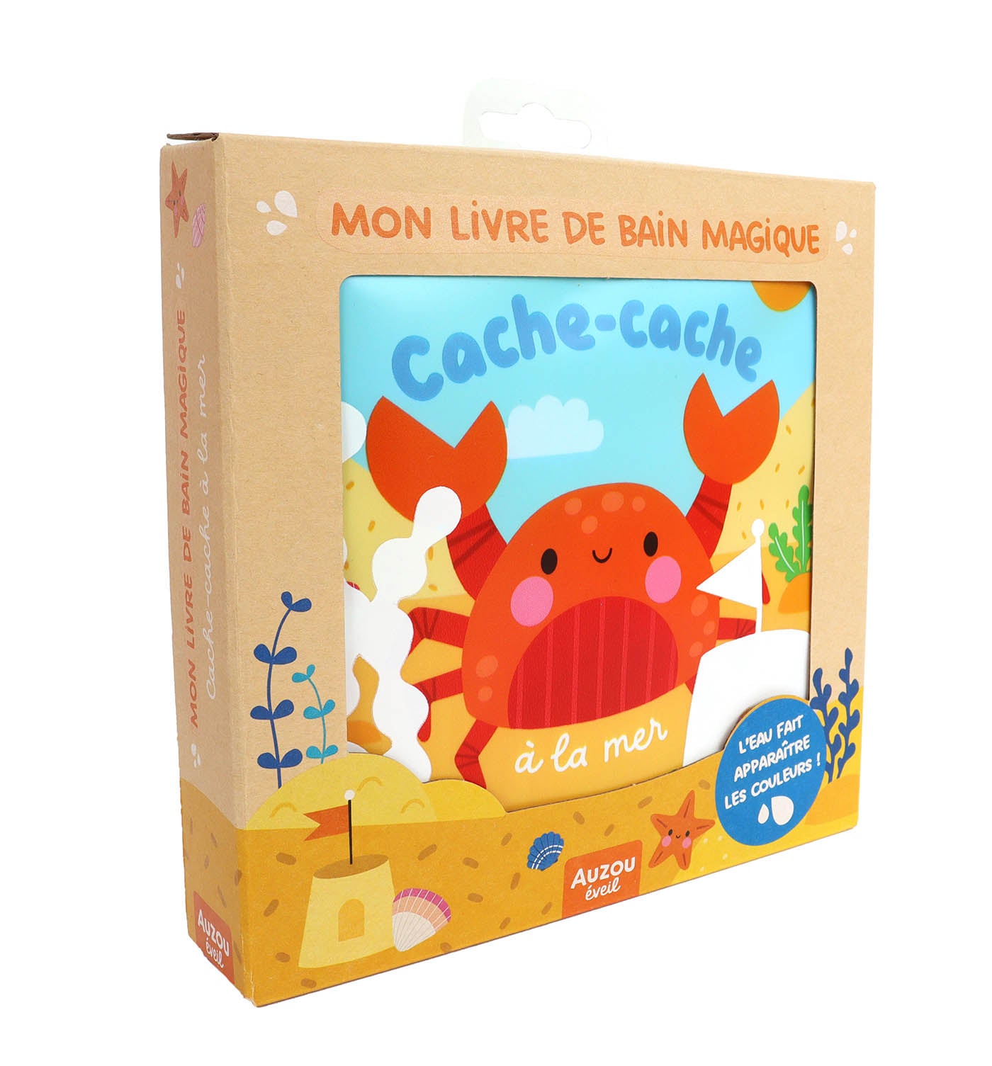 LIVRE DE BAIN MAGIQUE - CACHE-CACHE A LA MER