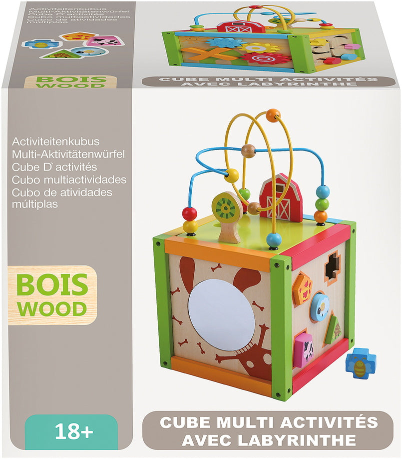 Cube D'activité en Bois - 20cm