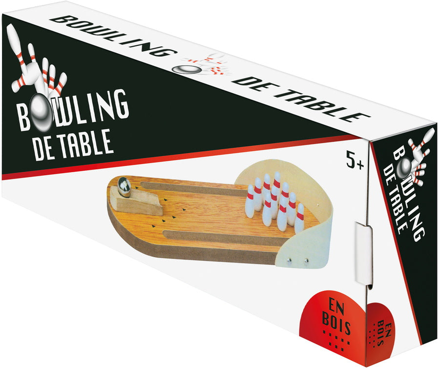Jeu de Bowling de table en bois - 30 cm