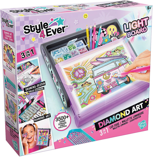 Malette Art Diamant LED 3 en 1