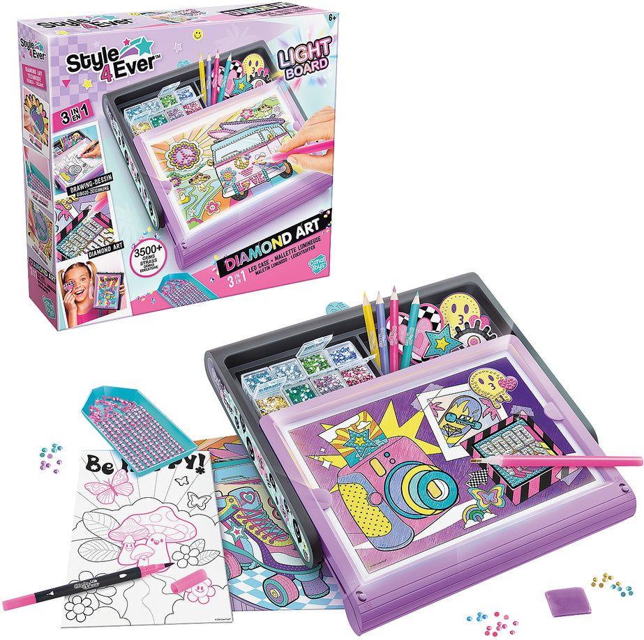Malette Art Diamant LED 3 en 1