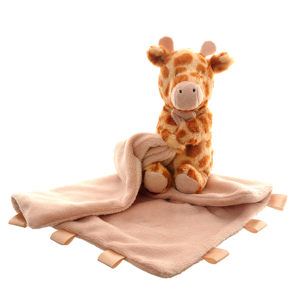 Couverture de confort en peluche girafe