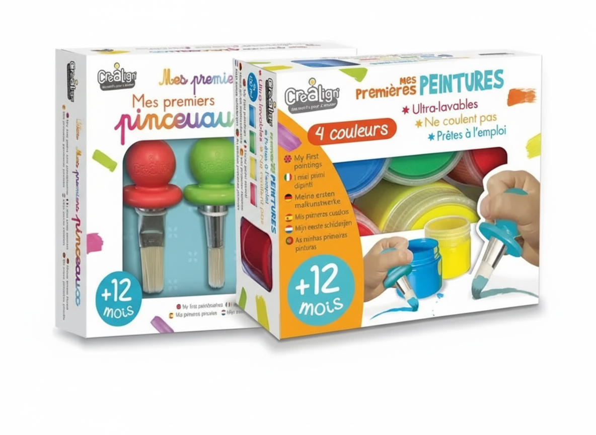 Lot - Peintures + Pinceaux