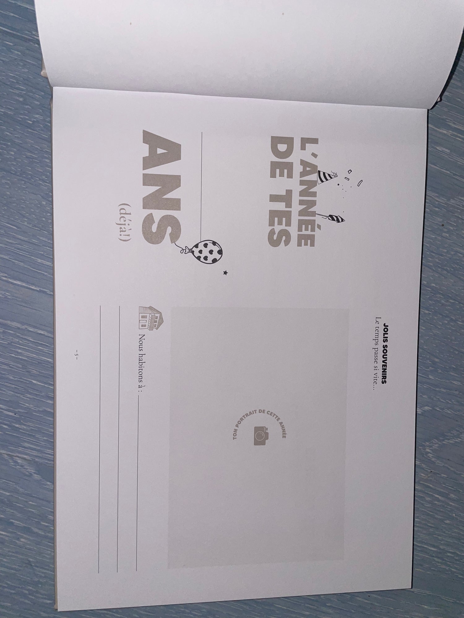 Livre Souvenirs d'anniversaire