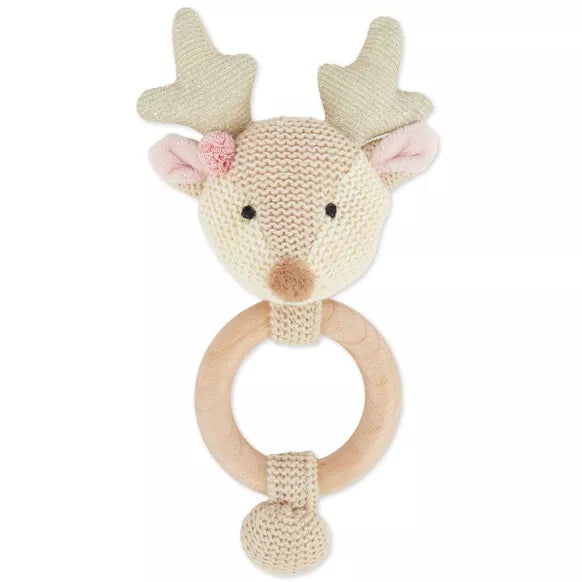 Jouet à saisir cerf Ella avec hochet