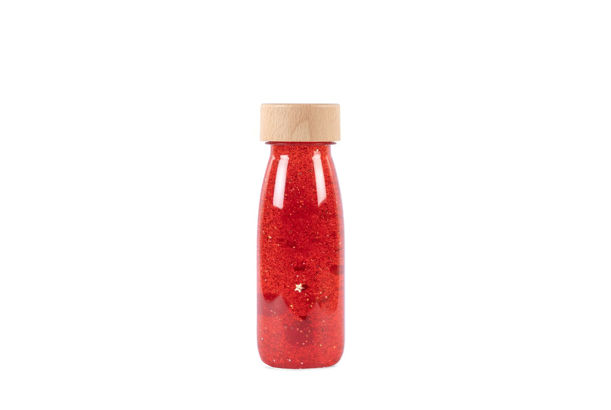 Bouteille sensorielle flottante - Rouge