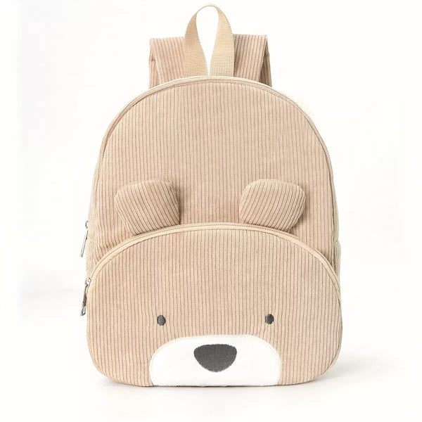 Sac à dos enfant en velours - Ours mignon