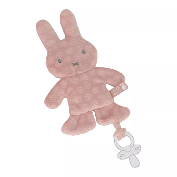 Doudou attache tétine Miffy - Flower Rose